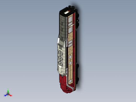 火车快车立体拼装模型