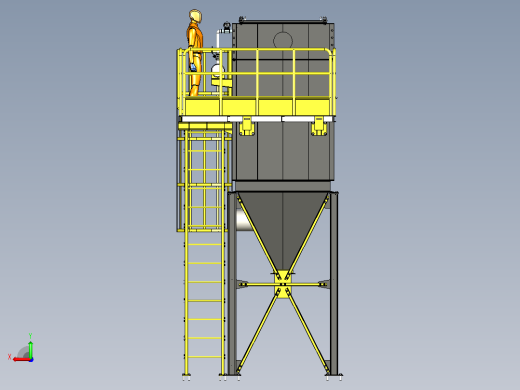 college de po industrial com jato de pulso工业除尘器，带脉冲喷射12后视缩略图