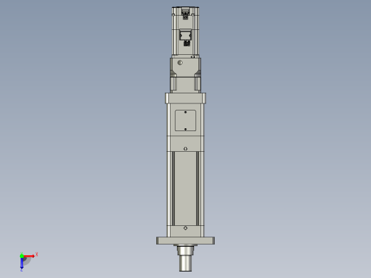 轻载电动缸TPA-ESR100-3210C-L50-M-FA-W-P75-JX-C3俯视缩略图