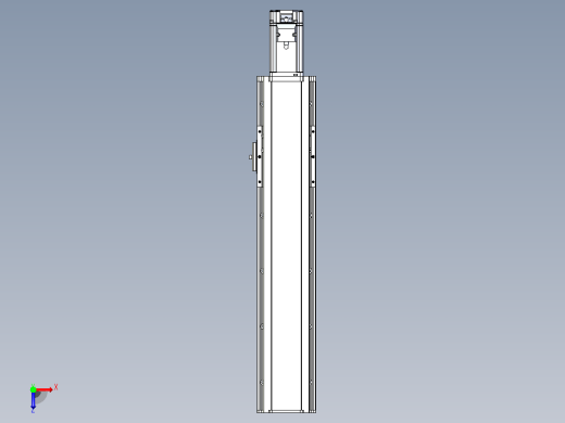 日规模组半封闭丝杆TPA-HNR-105D-1610C-L350-M-C-P40-N3俯视缩略图