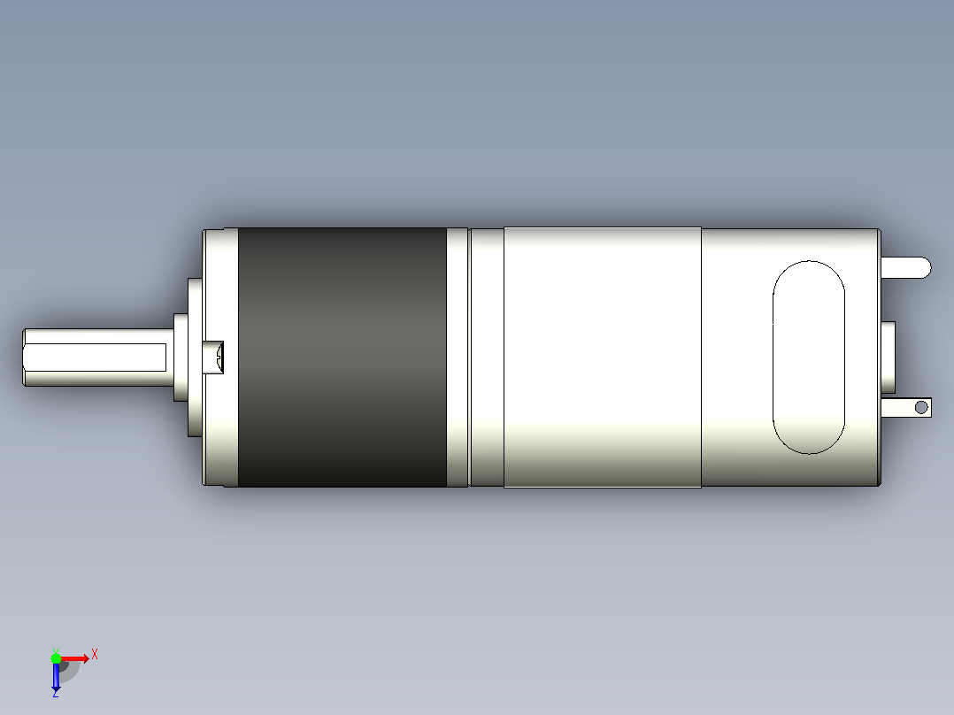 DFX36R 永磁直流行星齿轮减速电机[RS55S-2442(H)]俯视图