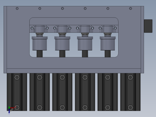 水流量传感器耐压工装俯视缩略图