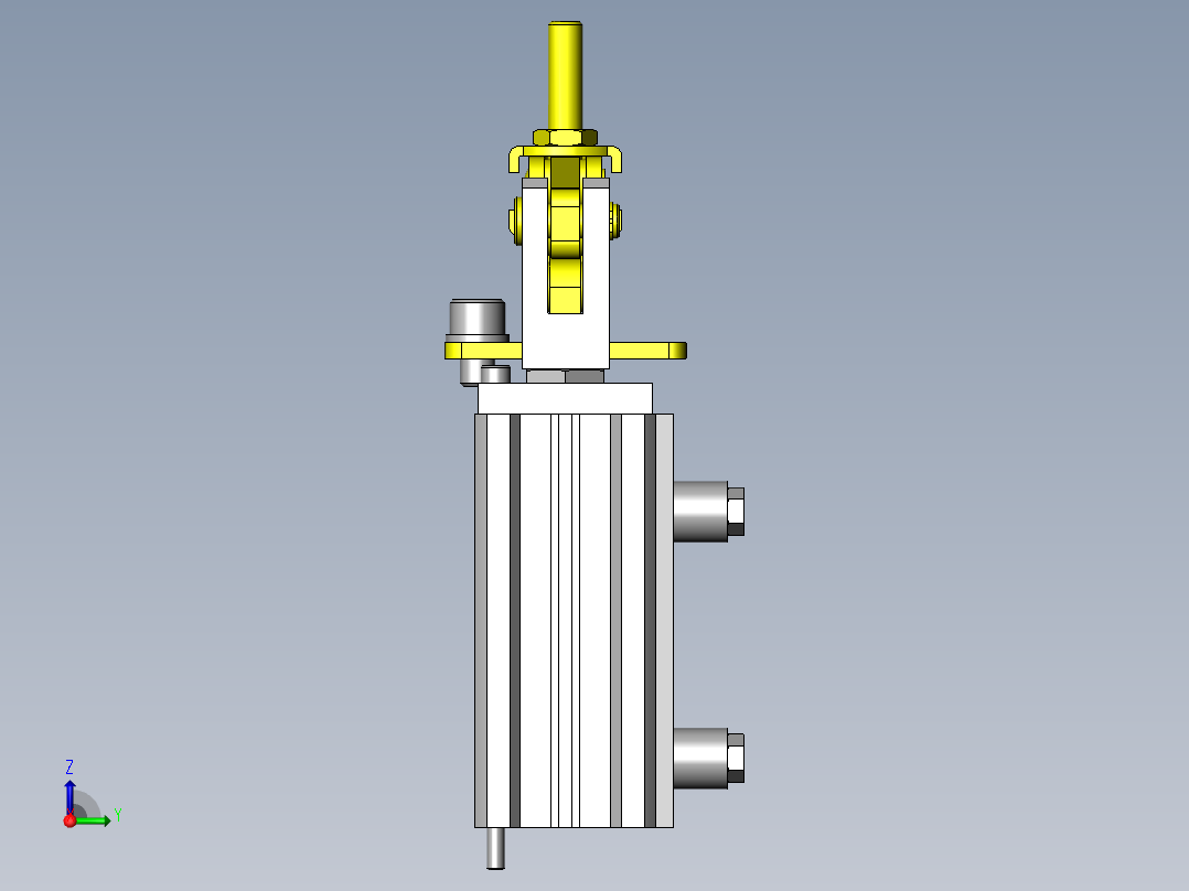 自动夹紧夹具右视图