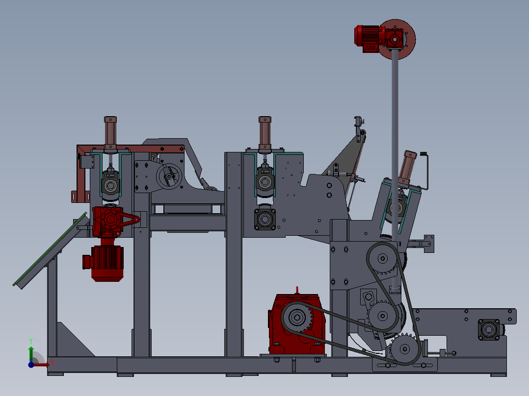 自动裁布机SW16可编辑前视图