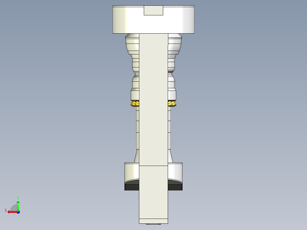 sgt-700燃气轮机3D数模图纸 STEP格式后视图