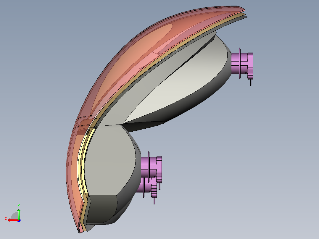 catia 汽车LED尾灯后视图