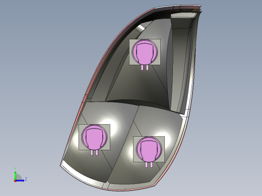 catia 汽车LED尾灯左视缩略图