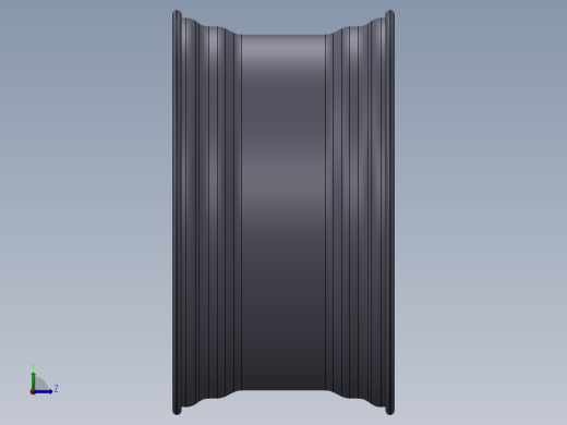 solidworks 法拉利车轮轮毂左视缩略图