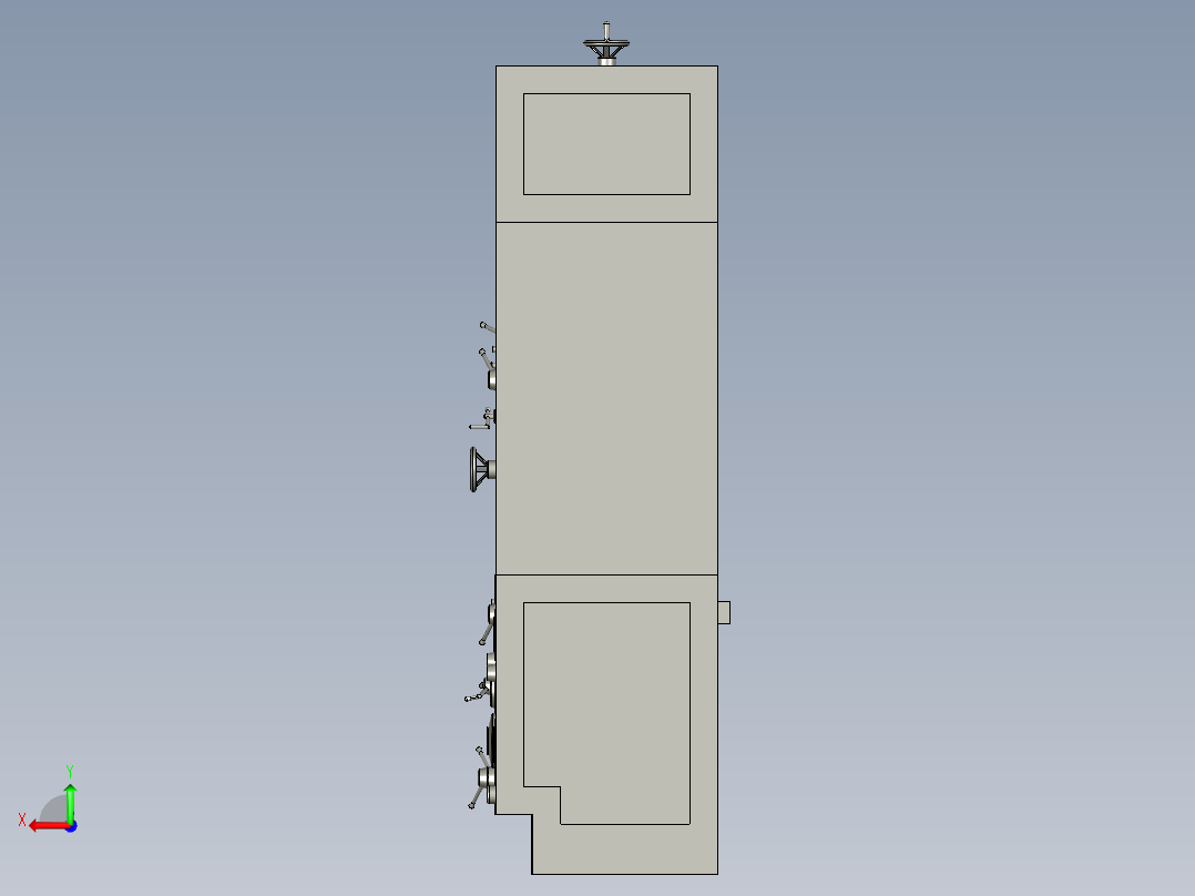 B07-车床3D数据左视图