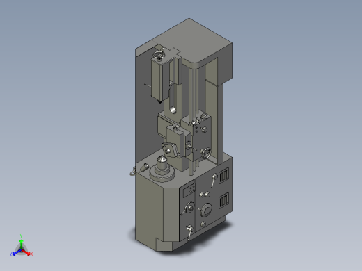 B07-车床3D数据正等轴测缩略图