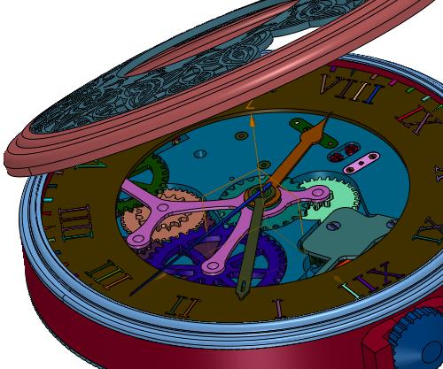 古董怀表的内部精妙结构