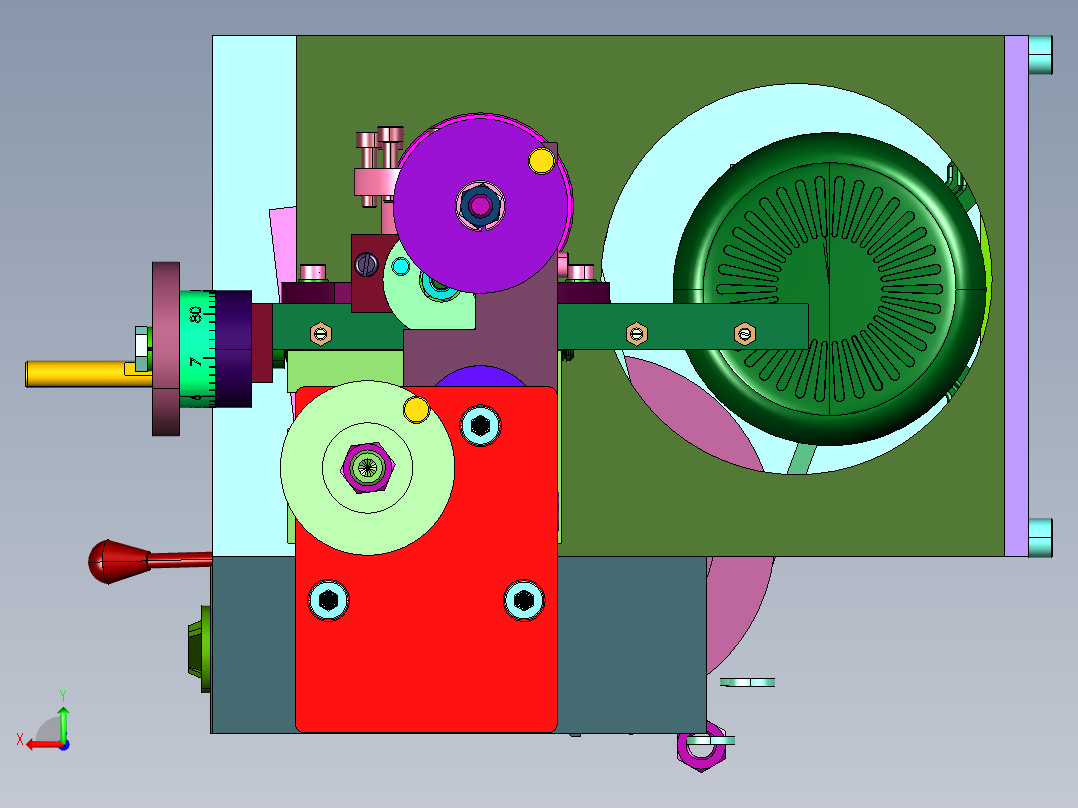 无刷微型木工机床后视图