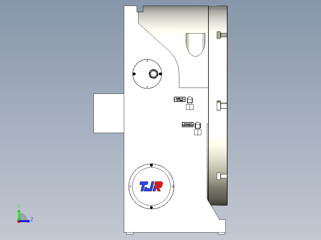 HR063EX-A0(四轴转台)外型圖左视图