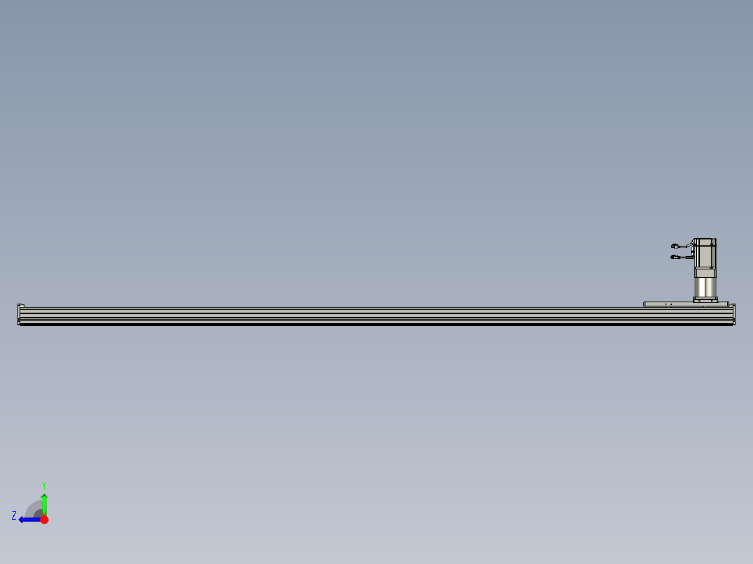东锦齿条传动DH175G-L167-S2250-BU-减速机+750W右视图