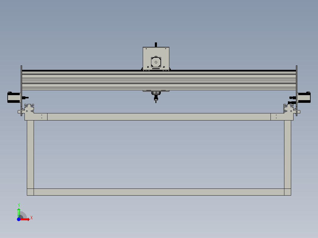 数控皮带和滑轮。使用3m皮带。Nema 34。主轴 2.2 水冷前视图