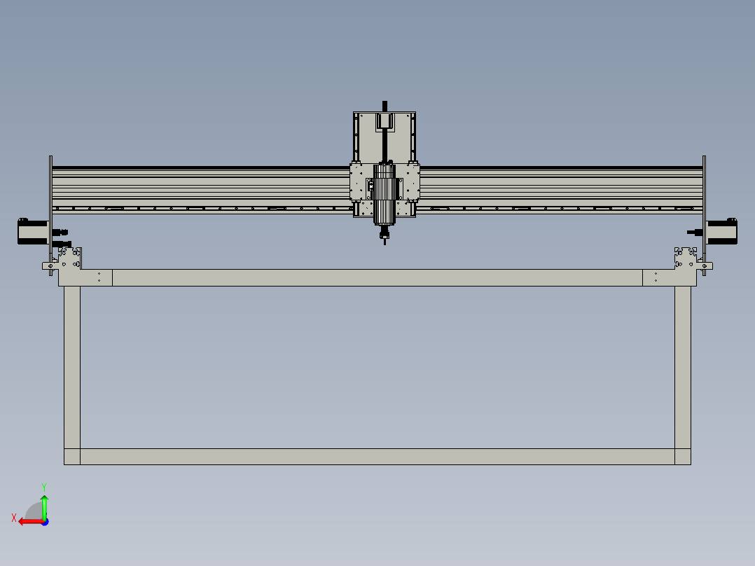 数控皮带和滑轮。使用3m皮带。Nema 34。主轴 2.2 水冷后视图