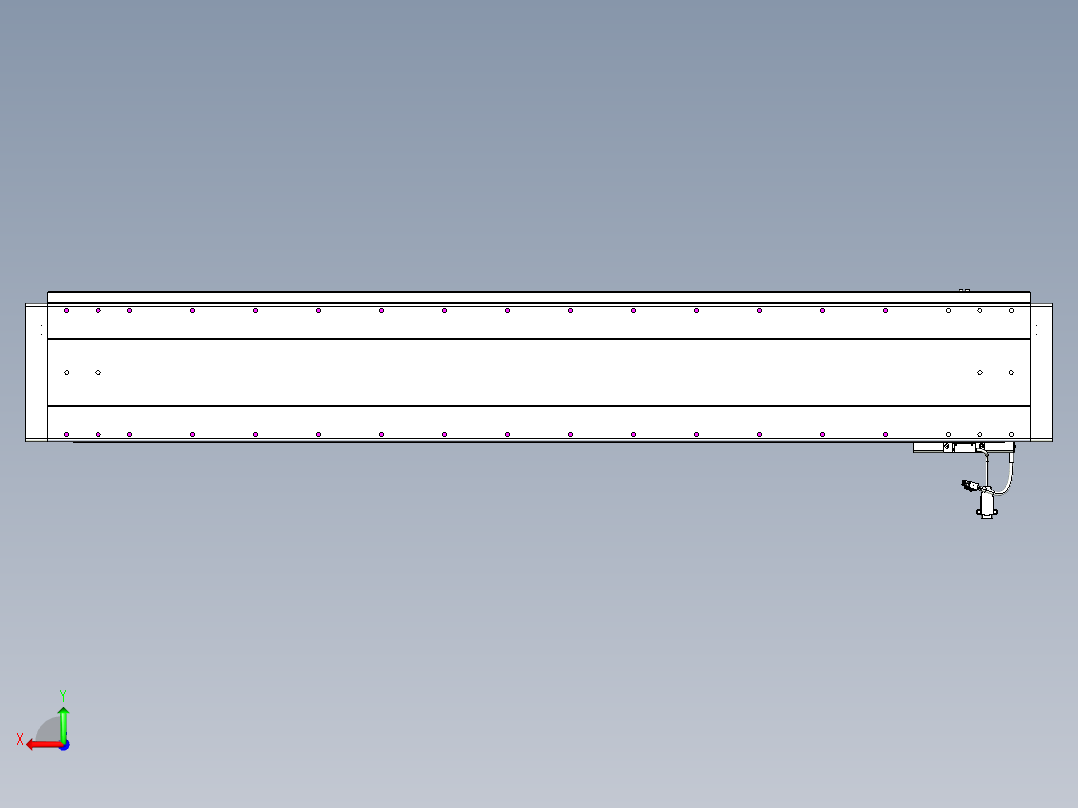 威洛博VL系列直线电机模组-VL22H2-S1350后视图