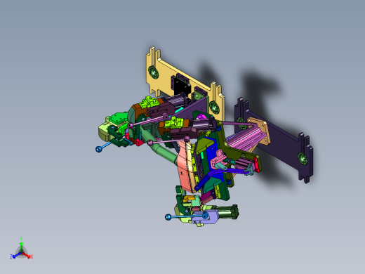 汽车装饰尾管焊接工装正等轴测缩略图