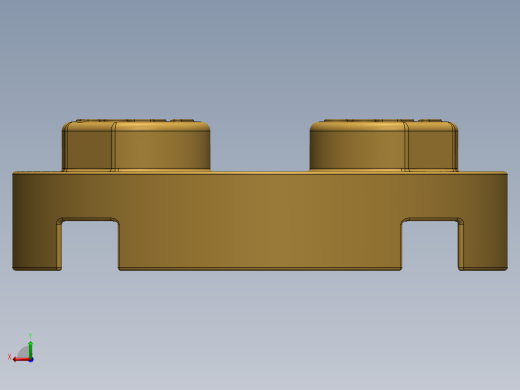 乐高零件 4032 板 2 x 2 圆形-4032 Curry Plate 2 x 2 Round.SLDPRT后视缩略图
