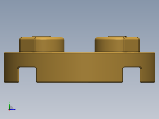 乐高零件 4032 板 2 x 2 圆形-4032 Curry Plate 2 x 2 Round.SLDPRT左视缩略图