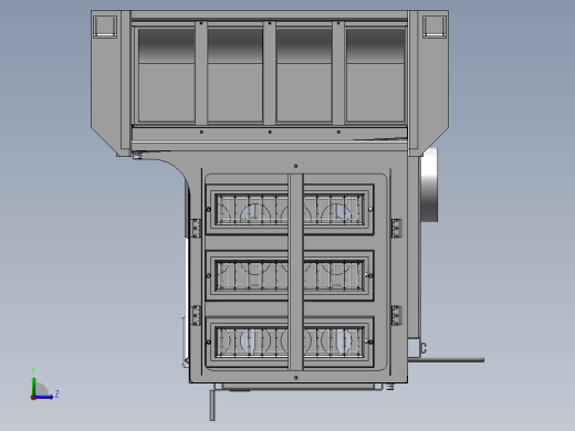 空滤箱 3D模型左视缩略图