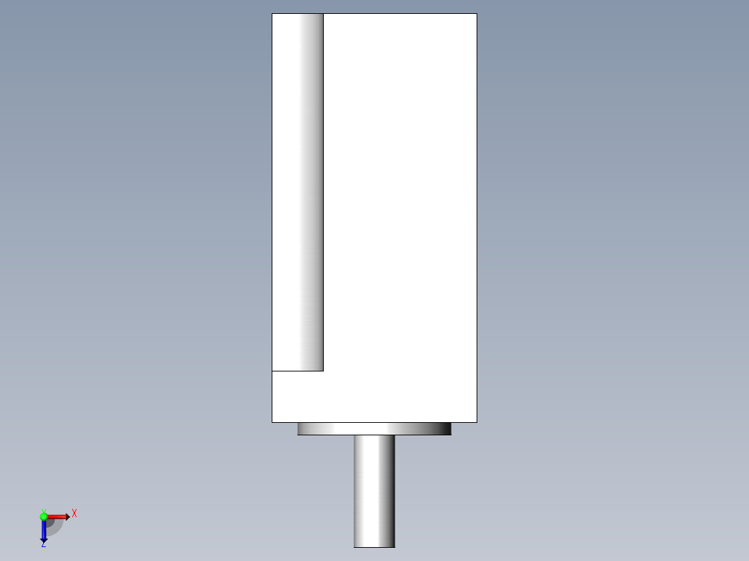 安川SERVO伺服.SLDPRT1俯视图