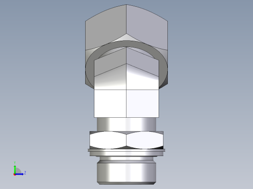 卡套式工业通用硬管接头EO_Adjustable_locknut_45_deg_elbow_VEE25ZSMCF左视缩略图