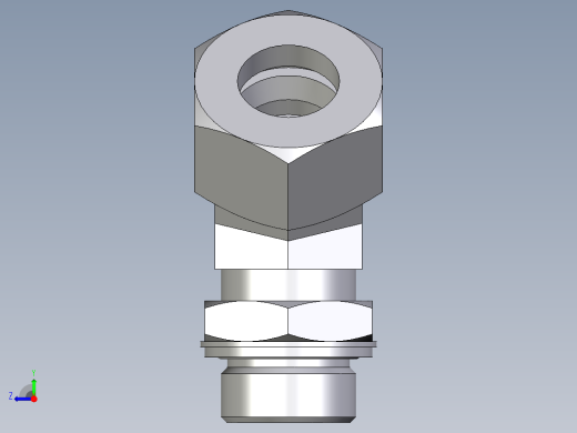 卡套式工业通用硬管接头EO_Adjustable_locknut_45_deg_elbow_VEE25ZSMCF右视缩略图