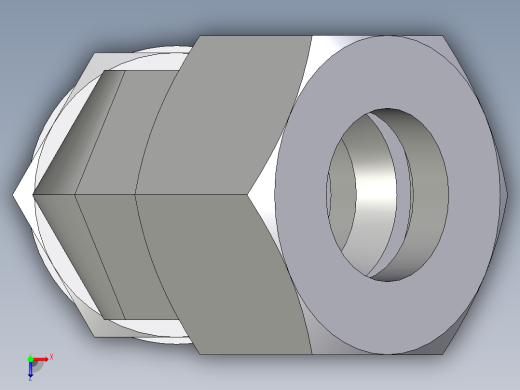 卡套式工业通用硬管接头EO_Adjustable_locknut_45_deg_elbow_VEE25ZSMCF俯视缩略图