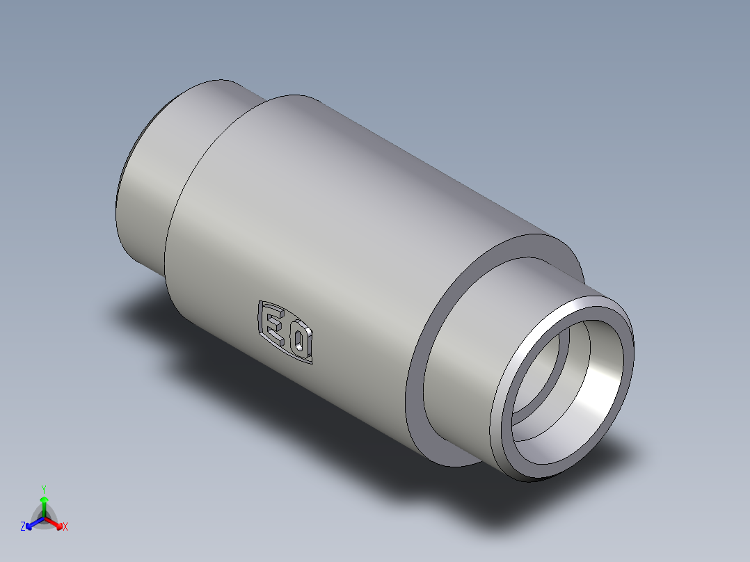 卡套式工业通用硬管接头EO_Weld_bulkhead_fitting_ESV25S71X主视图
