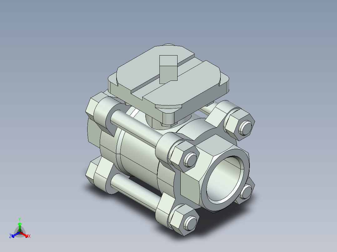 阀门模型-2654_20Quarter_turn_ball_valve主视图