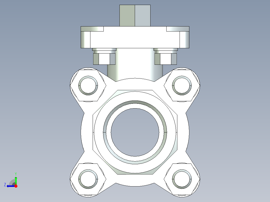 阀门模型-2654_20Quarter_turn_ball_valve右视图