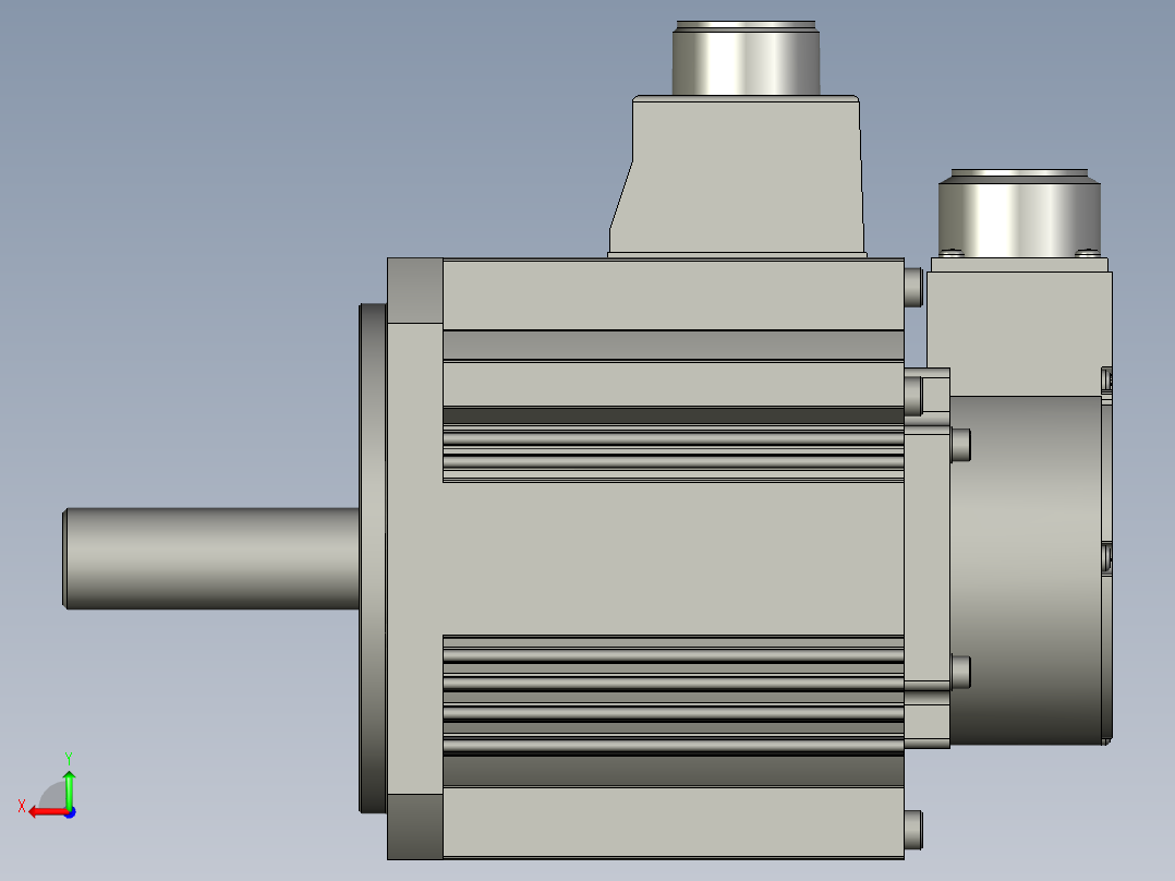6000W MGME伺服马达后视图