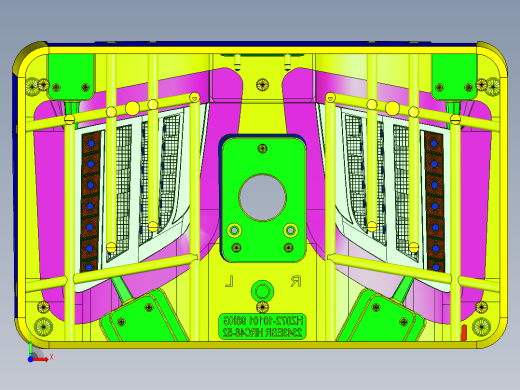 最新的经典的车灯模具（处理内倒扣）前视缩略图