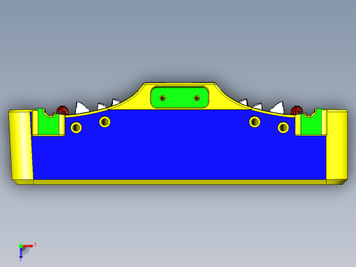 最新的经典的车灯模具（处理内倒扣）俯视缩略图