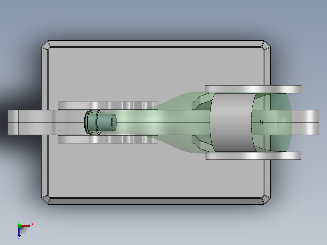 激光切割啤酒猴子CAD-SolidWorks-step格式俯视图