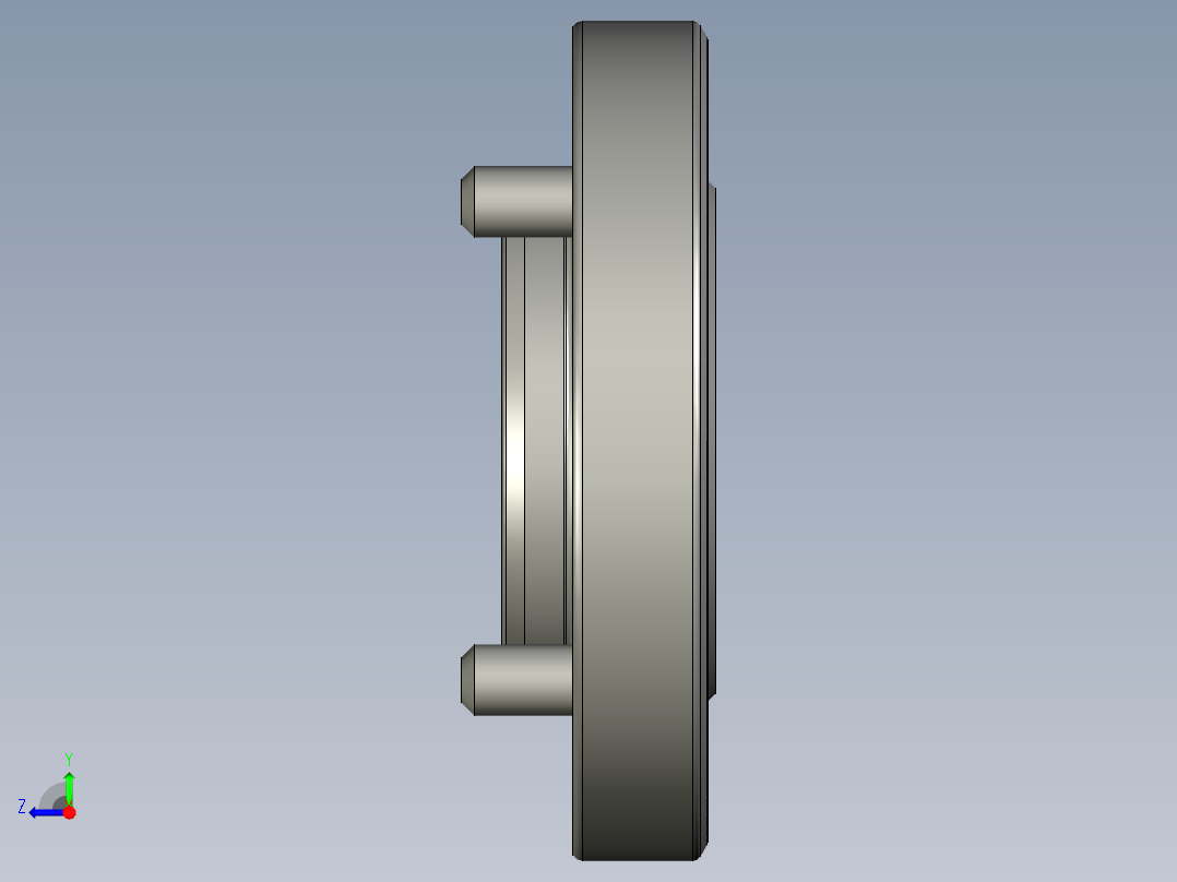 KOSMEKVSJ060-F多系列多零件图纸模型多系列多零件图纸模型右视图