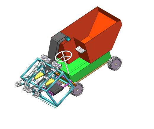甜玉米玉米收获机设计【三维SolidWorks模型3D建模+CAD图纸+说明缩略图
