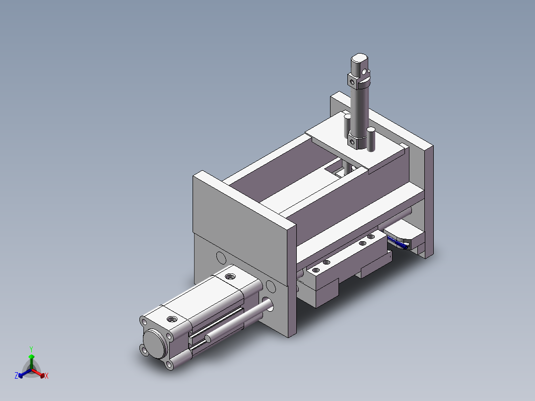 高压气动压管机正等轴测图