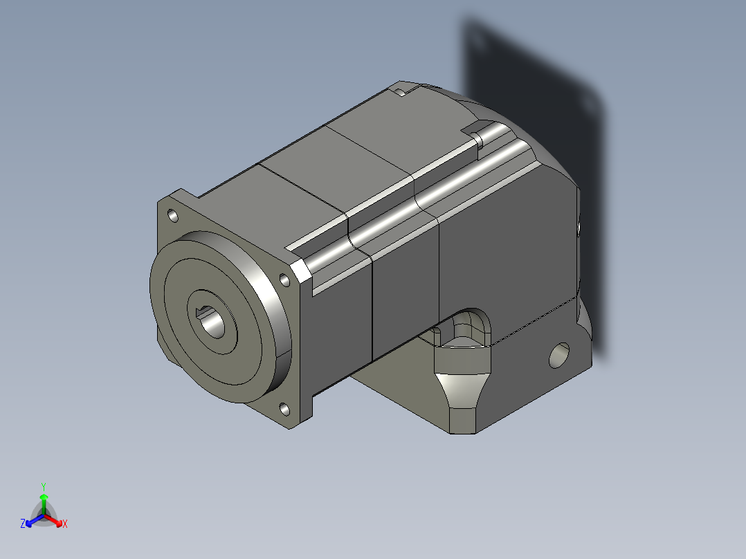 斜齿孔ZPGH090-L2 19-70-90-M5 KCZ16.STEP正等轴测图