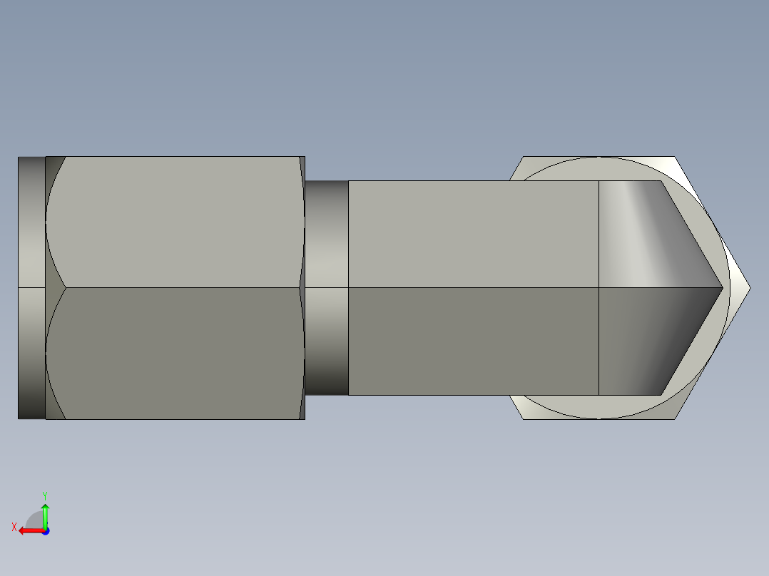 卡套式工业通用硬管接头6_c6bu-s后视图
