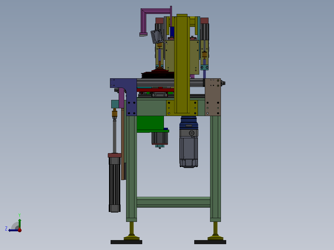 C1汽车车轮钢圈加工 sw16右视图