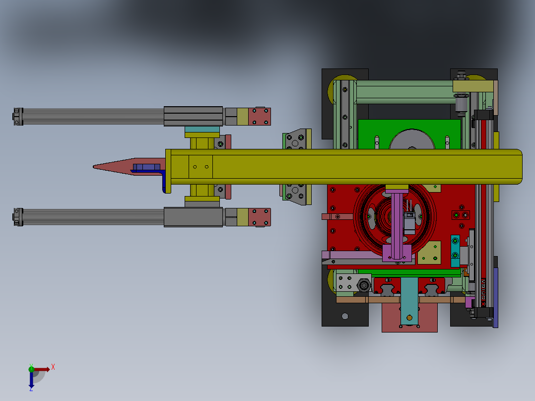 C1汽车车轮钢圈加工 sw16俯视图