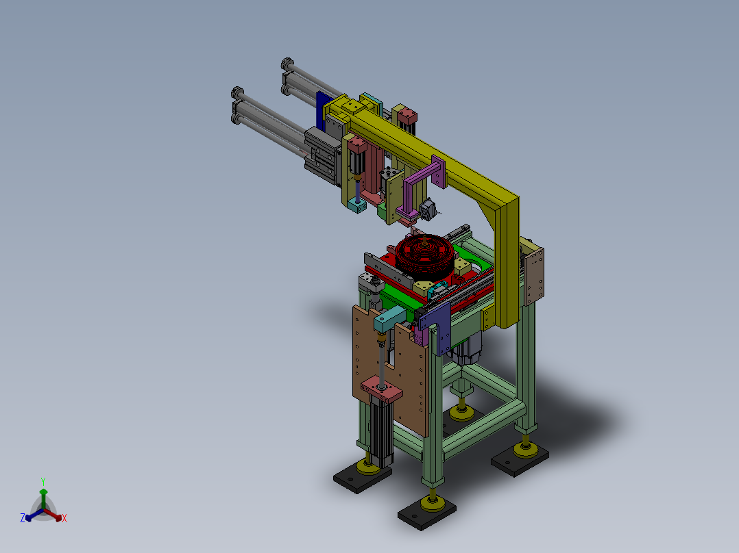 C1汽车车轮钢圈加工 sw16正等轴测图