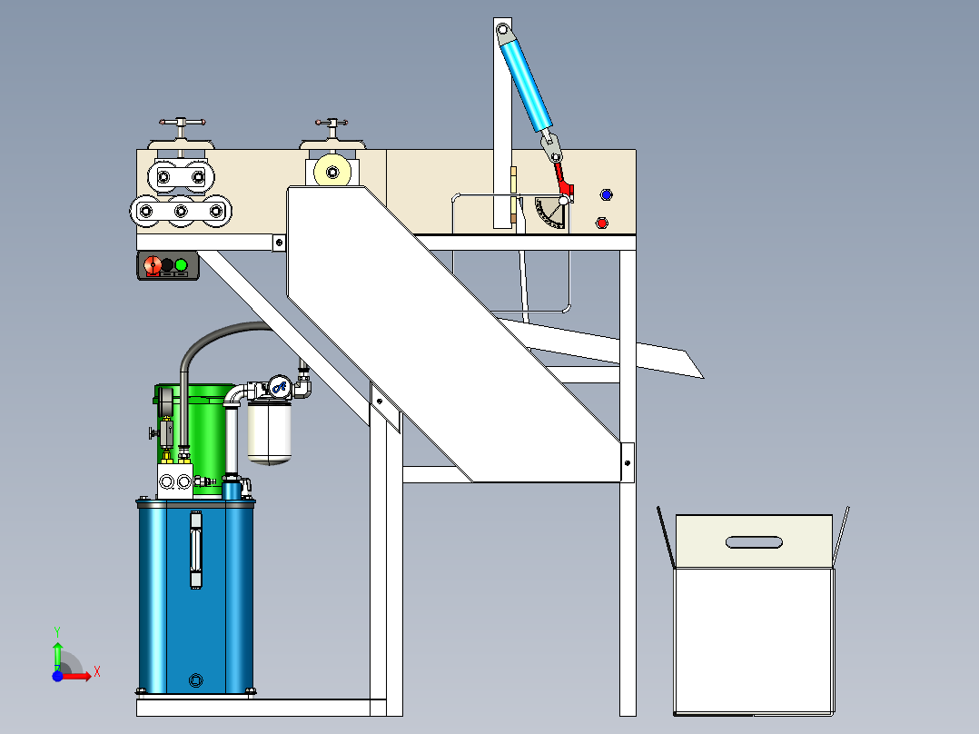 折弯机sw20前视图