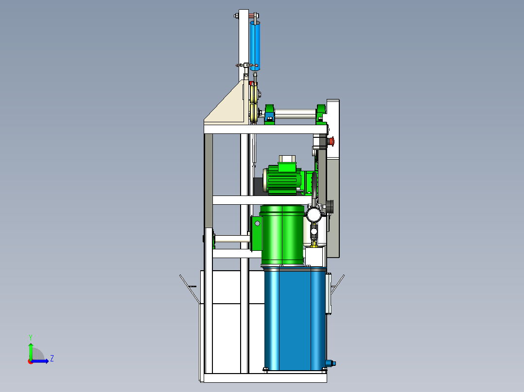 折弯机sw20左视图