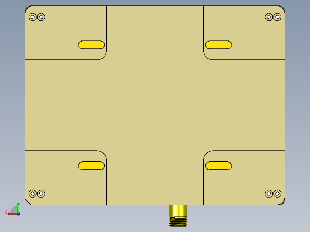 REACHER-C笔记本CNC工装夹具三维模型-CNC2-0912后视图