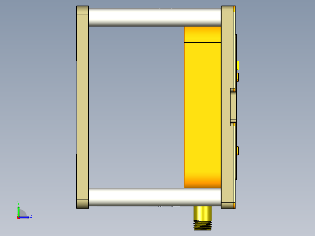 REACHER-C笔记本CNC工装夹具三维模型-CNC2-0912左视图