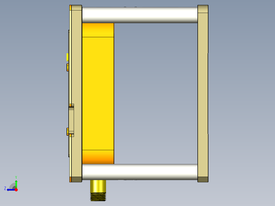 REACHER-C笔记本CNC工装夹具三维模型-CNC2-0912右视图