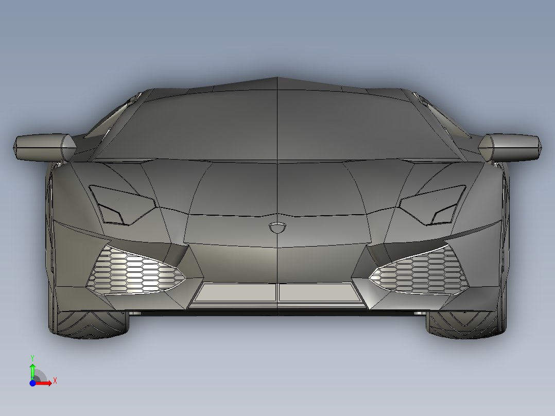 兰博基尼前视图